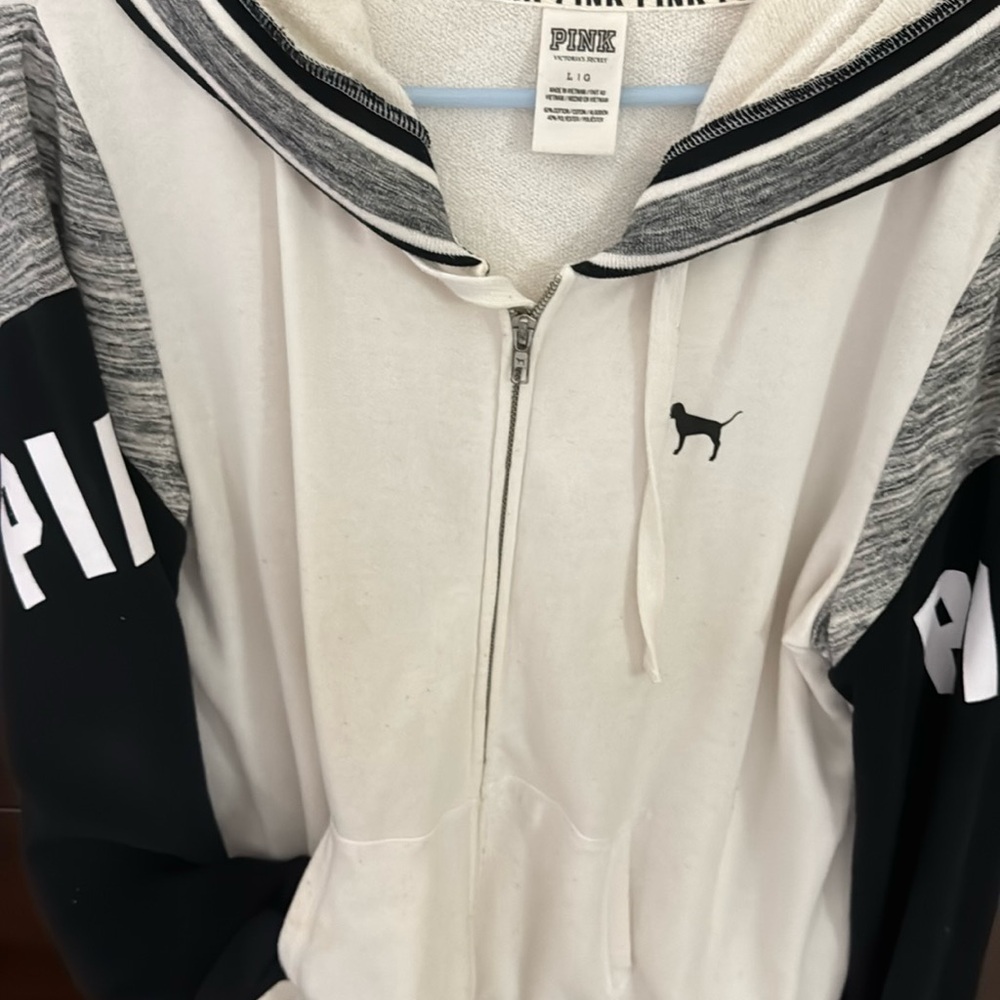 PINK zip up sweatshirt